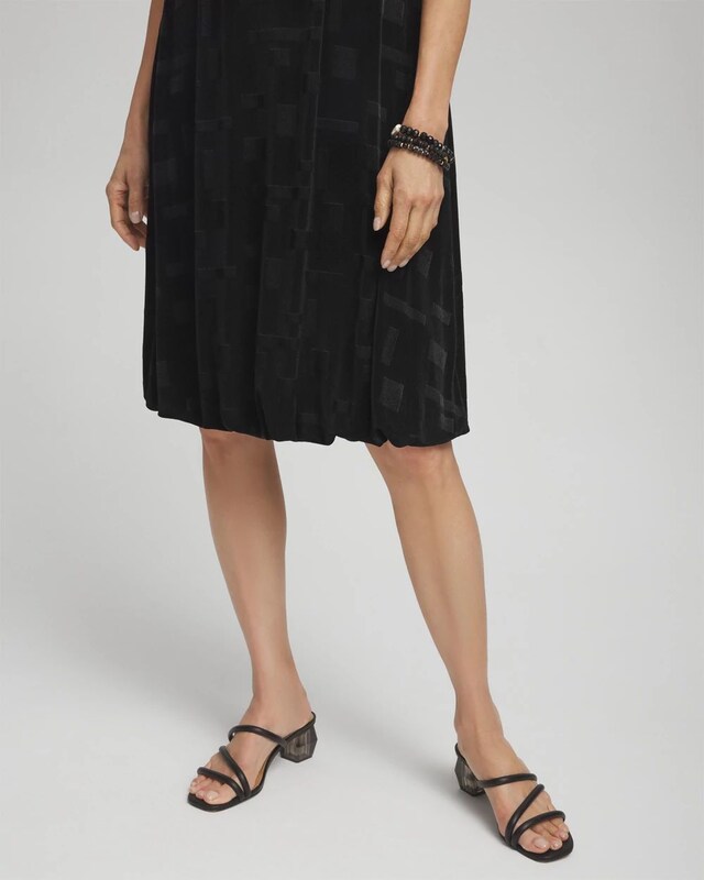 Travelers Jacquard Bubble Hem Dress - image 4